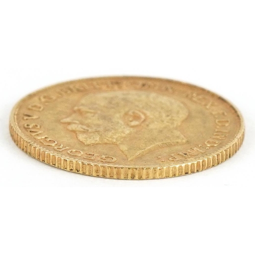 31 - George V 1911 gold half sovereign - this lot is sold without buyer’s premium, the hammer price is th... 