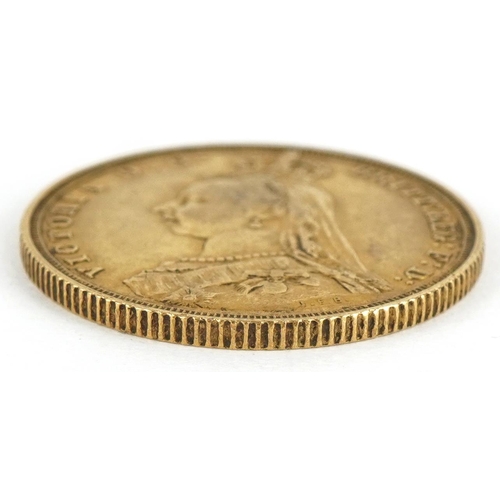 8 - Queen Victoria Jubilee Head 1887 gold sovereign - this lot is sold without buyer’s premium, the hamm... 