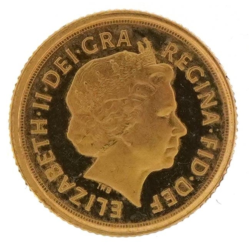 54 - Elizabeth II 2010 gold 1/4 sovereign - this lot is sold without buyer’s premium, the hammer price is... 