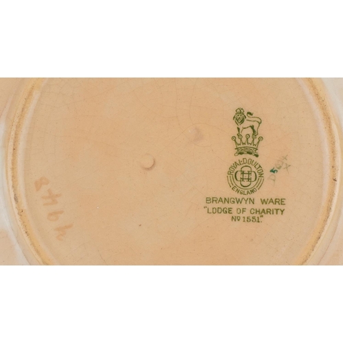 363 - Royal Doulton Brangwyn Ware Lodge of Charity bowl numbered 1551, 24cm in diameter