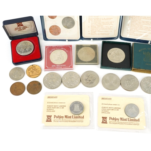 1753 - Victorian and later British and world coins and medals including Queen Victoria bronze commemoration... 