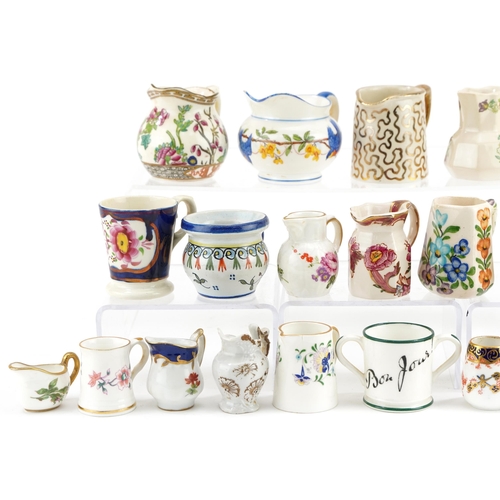 316 - 19th century and later predominantly miniature porcelain, possibly some salesman samples, including ... 