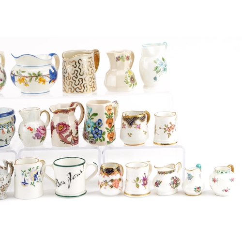 316 - 19th century and later predominantly miniature porcelain, possibly some salesman samples, including ... 