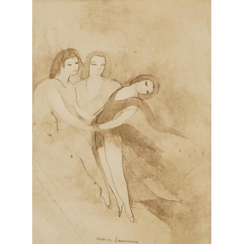 237 - After Marie Laurencin - Three dancers, French etching, The Collector's Guild Ltd label and authentic... 