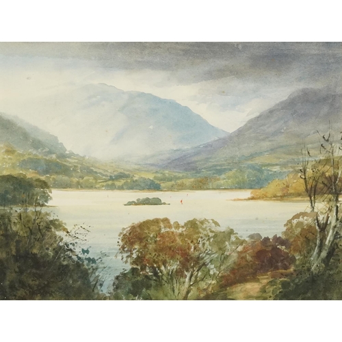 520 - William Henry Archibald Constantine, Mountainous Highland landscape and rocky coastal scene, two wat... 