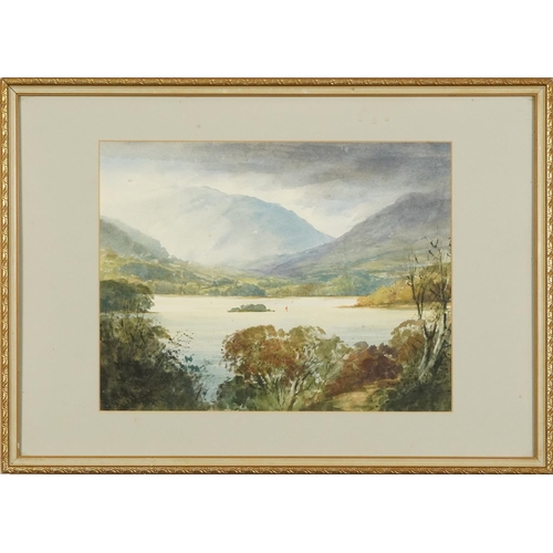 520 - William Henry Archibald Constantine, Mountainous Highland landscape and rocky coastal scene, two wat... 