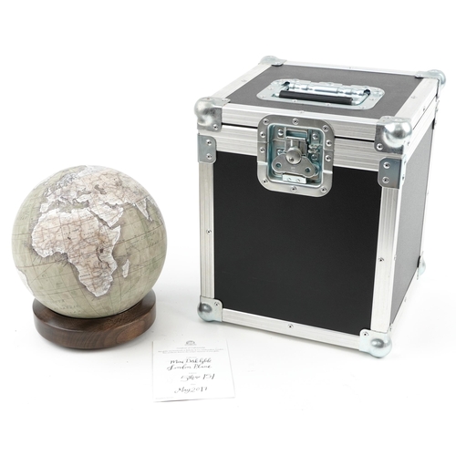 170 - Bellerby & Co hand made mini desk globe from the London Plane Collection on stand with protective bo... 