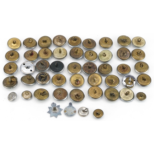 420 - Collection of vintage Fire Brigade buttons, the largest each 2.5cm in diameter