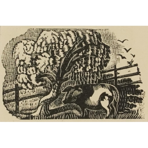 Eric Ravilious - Farmyard landscapes, set of three wood engravings ...
