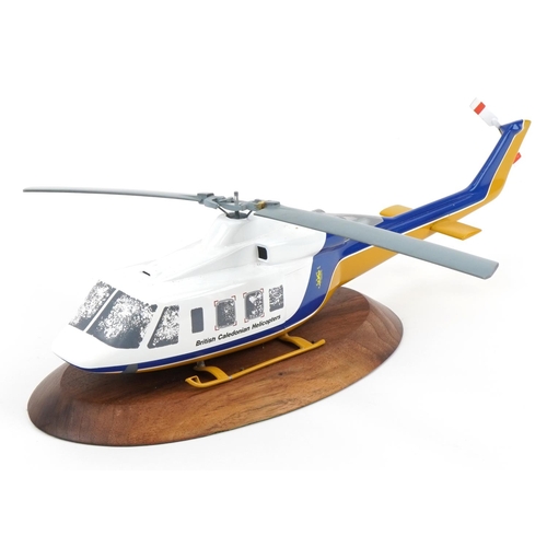 416 - Aviation interest 1:30 scale British Caledonian Bell 2145T helicopter, 50cm in length