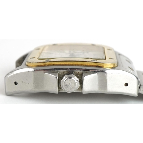 2019 - Cartier, gentlemen's Cartier Santos 100 automatic wristwatch, the case numbered 83738MX2878, 40mm wi... 