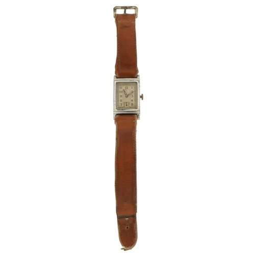 2261 - Boden Edelstahl, vintage German military wristwatch with subsidiary dial, the case 22mm wide