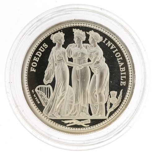 1745 - Elizabeth II 2020 UK two ounce Three Graces silver proof coin with case and box