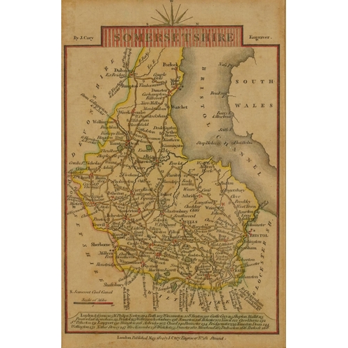 1866 - Five 19th century maps including Gloucestershire, Wiltshire, Somersetshire and Wales, published May ... 