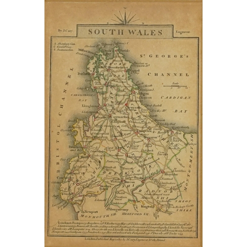 1866 - Five 19th century maps including Gloucestershire, Wiltshire, Somersetshire and Wales, published May ... 