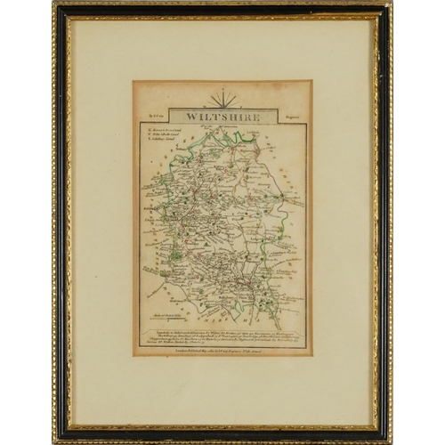 1866 - Five 19th century maps including Gloucestershire, Wiltshire, Somersetshire and Wales, published May ... 