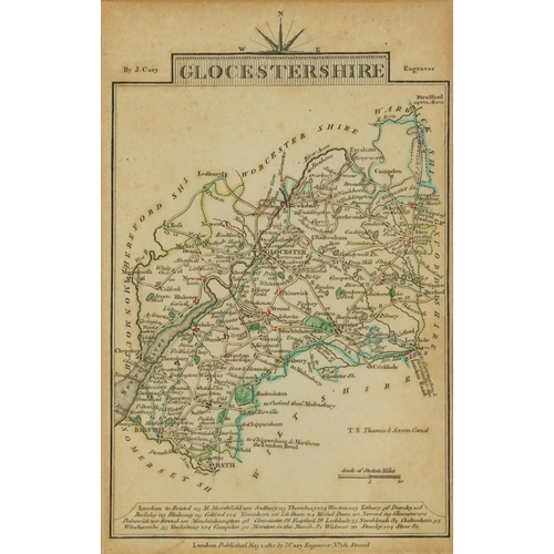 1866 - Five 19th century maps including Gloucestershire, Wiltshire, Somersetshire and Wales, published May ... 