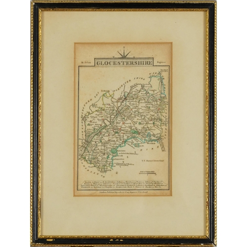 1866 - Five 19th century maps including Gloucestershire, Wiltshire, Somersetshire and Wales, published May ... 