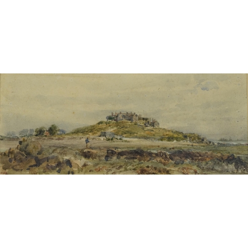 3133 - Harold Arthur Burke - French hill town and Spanish rocky valley landscape, pair of early 20th centur... 