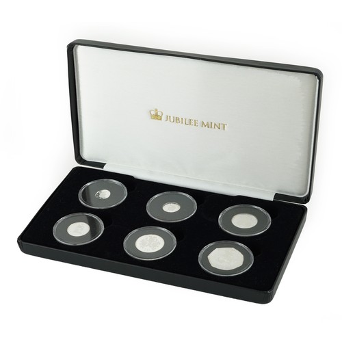 1748 - The 50th Anniversary of Decimalisation fine silver proof coin collection by The Jubilee Mint with fi... 