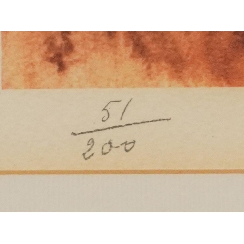 1010 - Salvador Dali - Glory of Moses, pencil numbered lithograph in colour, limited edition 51/200, detail... 