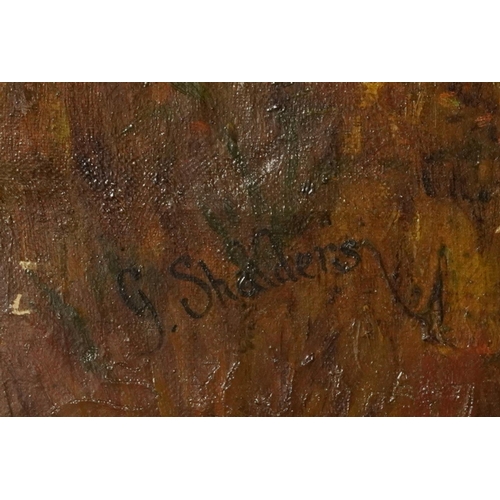 1011 - Manner of George Shalders - Mountainous river landscapes with Highland cattle, pair of 19th century ... 