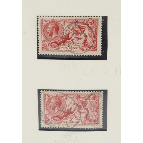 40 - Fifteen various Seahorse stamps up to ten shillings including block of two