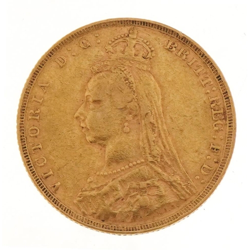 54 - Queen Victoria 1891 gold sovereign