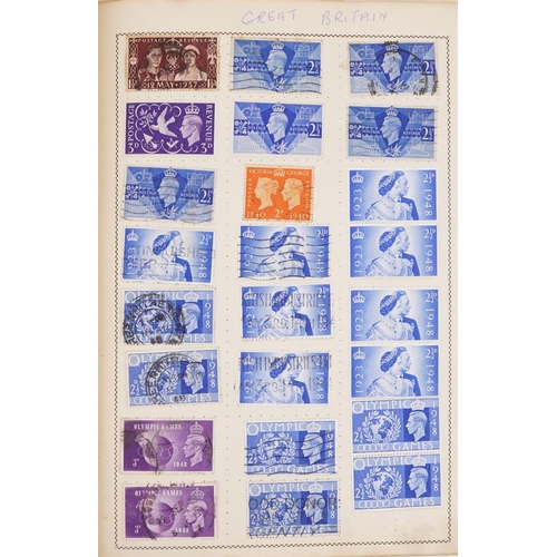 74 - Collection of 19th century and later British and world stamps, some arranged in albums, including Pe... 