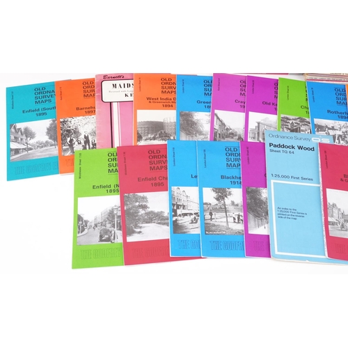 76 - Extensive selection of Ordnance Survey maps including Colchester and Barnstaple