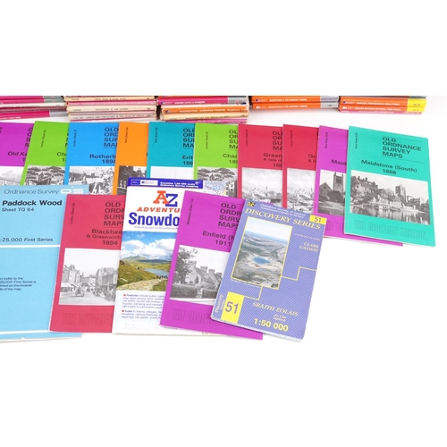 76 - Extensive selection of Ordnance Survey maps including Colchester and Barnstaple