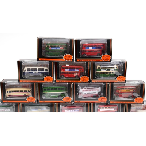 93 - Twenty Exclusive First Editions 1:76 scale diecast model buses with boxes