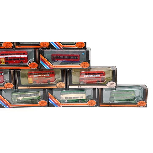 94 - Twenty Exclusive First Editions 1:76 scale diecast model buses with boxes