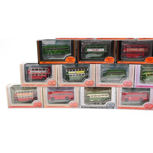 95 - Twenty Exclusive First Editions 1:76 scale diecast model buses with boxes