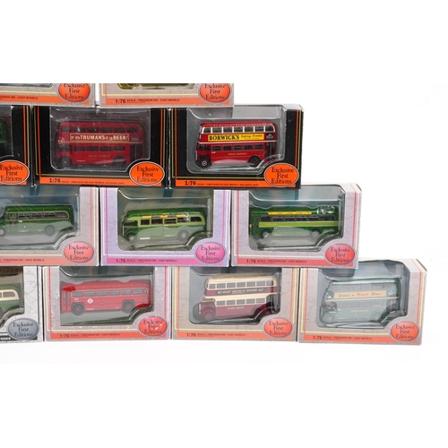 95 - Twenty Exclusive First Editions 1:76 scale diecast model buses with boxes