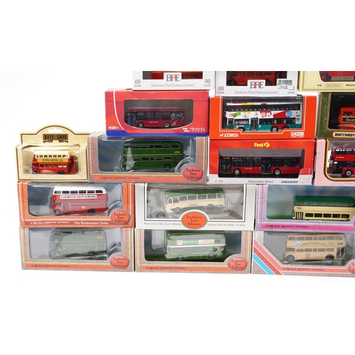 99 - Twenty diecast model buses with boxes including Exclusive First Editions, Models of Yesteryear and C... 