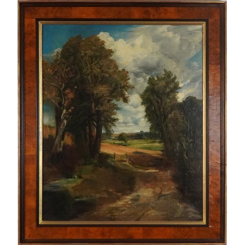 29 - Manner of Joseph Mallard William Turner - Pastoral landscape, early 19th century English school oil ... 