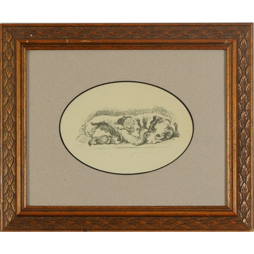 31 - Six Terrier dog prints, some in colour, three mounted, framed and glazed, the largest 26.5cm x 18.5c... 