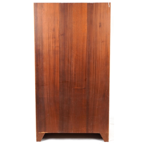 108 - Mid century G Plan E Gomme teak two door wardrobe with fitted interior retailed by Grange, 171cm H x... 