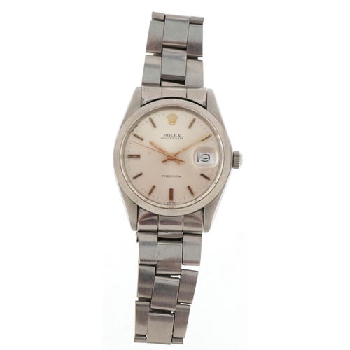 110 - Rolex, gentlemen's Rolex Oysterdate wristwatch  with certificate and paperwork housed in a Lassale b... 