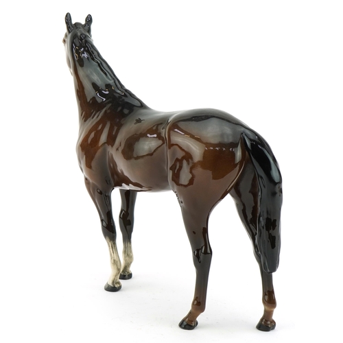 2315 - Large Beswick brown horse, 36cm in length