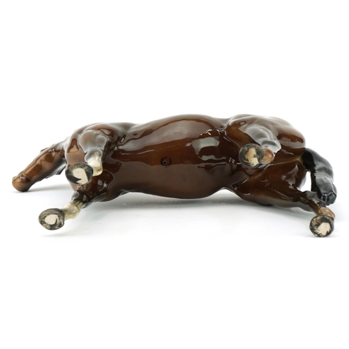 2315 - Large Beswick brown horse, 36cm in length