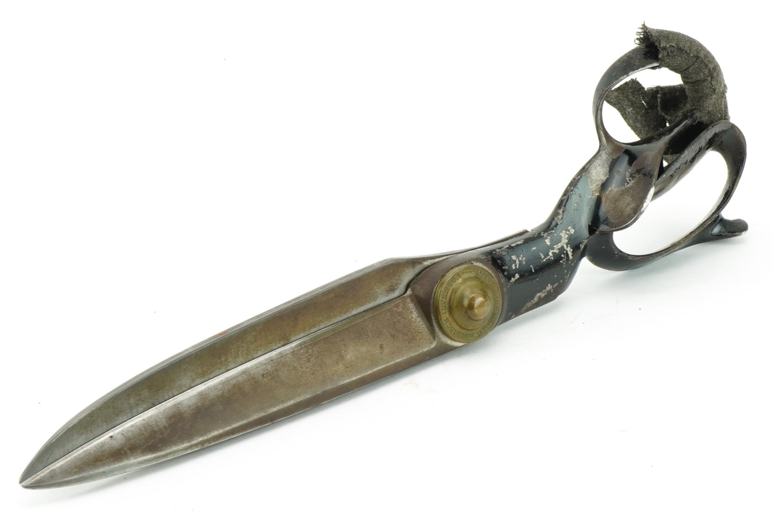 vintage antique R. Heinisch Tailor Shears Scissors inventor rare original
