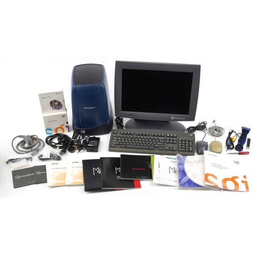 2354 - Silicone Graphics computer with monitor and accessories models CNN B 014ANF250 and AM173Y01