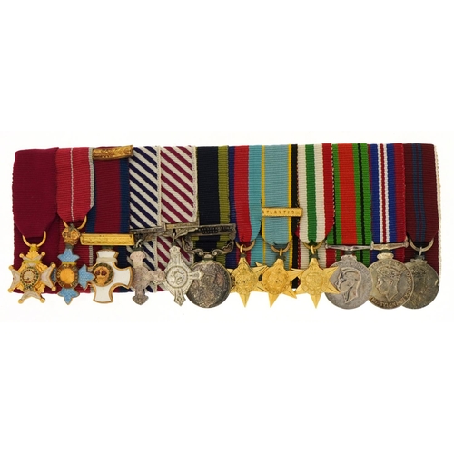 2404 - Set of twelve military interest dress medals including Air Crew Europe Star with Atlantic bar