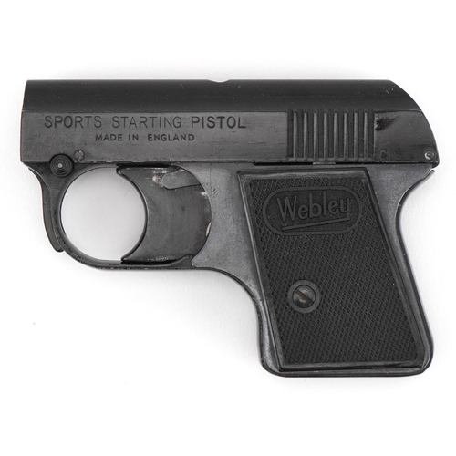 2520 - Webley & Scott sports starting pistol with box, 10cm in length