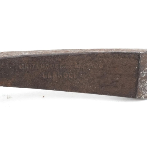 2437 - British military World War II H51-MK1 ammunition case and a pick axe, 47cm in length