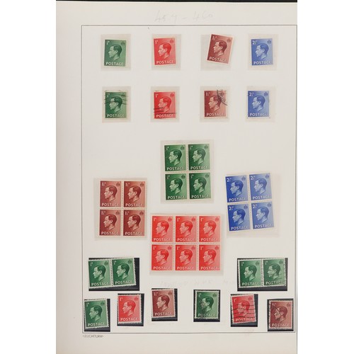 41 - British George V stamps arranged in an album including Seahorses up to ten shillings, blocks and con... 