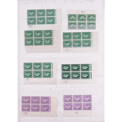 43 - Victorian and later British stamps arranged in a stock book including Penny Red and blocks