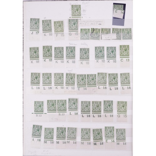 43 - Victorian and later British stamps arranged in a stock book including Penny Red and blocks